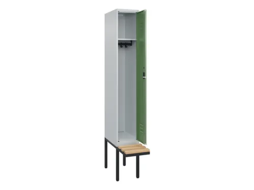 locker met bank,HxBxD 2120x300x815mm,1vak,vak B 300mm,cil.-slot