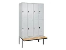 Dubbeldekse dekenkist,HxBxD 2120x1200x815mm,4x2vak.,vak B 300mm