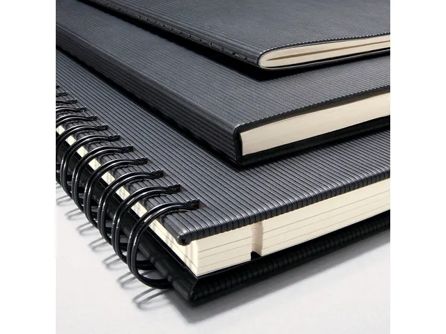 Bloc de correspondance Sigel Conceptum softcover A4 noir ligné