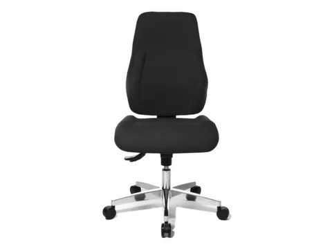 Bureaustoel,Synchroonmech.,Zitting Stof Zwart
