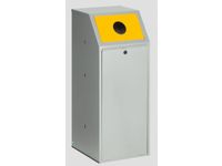Afvalverzamelaar recyclebaar afval 70 liter 1000x400x400mm geel