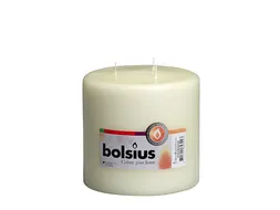 Bolsius 3-lonten kaars 150/150 Ivoor 2 Stuks
