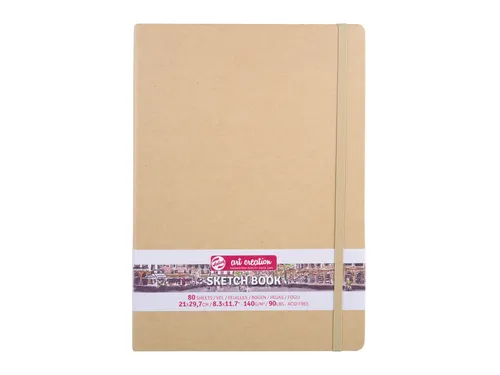 Schetsboek Talens Art Creation 80 witte vellen 140gr 210x300mm kraft