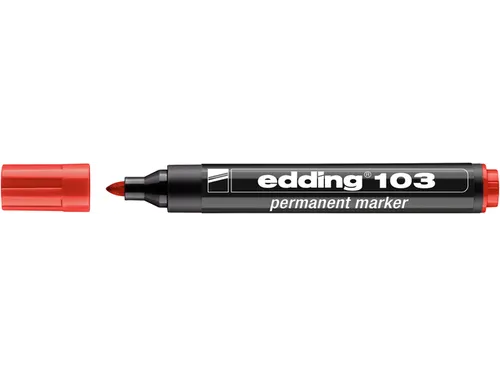 Viltstift edding 103 rond medium rood