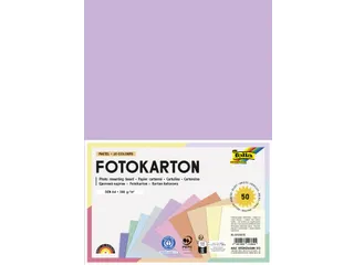 Fotokarton Folia pastel A4 assorti 300gr 50 vel 10 kleuren - 1