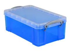 Opbergbox Really Useful 5 liter 340x200x125mm transparant blauw