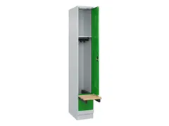 locker met bank,HxBxD 1950x300x815mm,1vak,vak B 300mm,cilinderslot