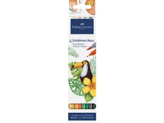 Duo aquarelmarker Faber-Castell Goldfaber kartonetui 4 stuks Tropical - 2