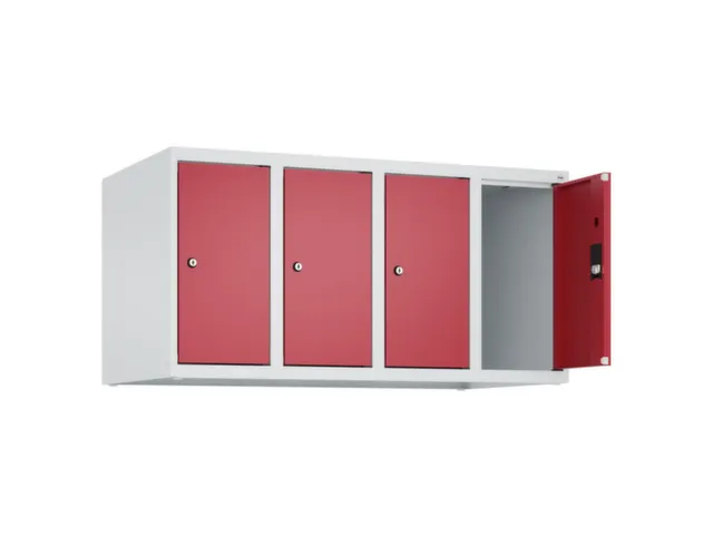 opzetkast,v. locker,4vak.,vak B 250mm,HxBxD 500x1000x500mm,vleugeldeur