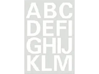 Etiket Herma 4169 25mm Letters A-Z Wit Folie 28 stuks - 2