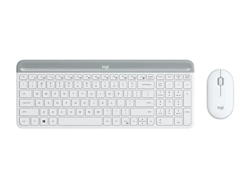 Logitech MK470 Toetsenbord QWERTY RF Draadloos en muis wit