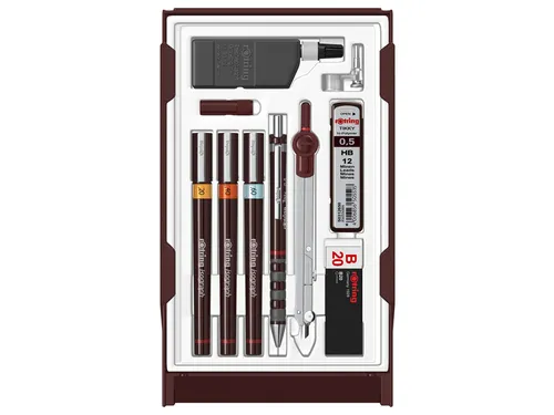 Tekenset rOtring Isograph 7-delig