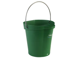 Hygiene 5688-2 emmer, 6 liter groen, maatverdeling en schenktuit - 1