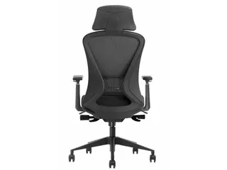 Ergonomische Bureaustoel 600 NEN-EN 1335 Zwart Mesh Met Hoofdsteun - 5