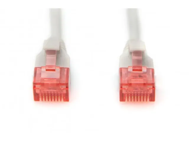 CAT 6 U-UTP Slim patchkabel Cu LSZH AWG 28/7 Lengte 3m Grijs