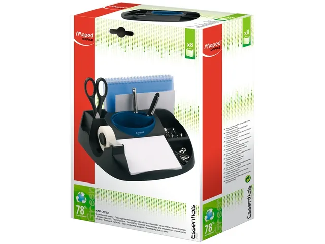 Bureau Organizer Maped Essentials Green Zwart
