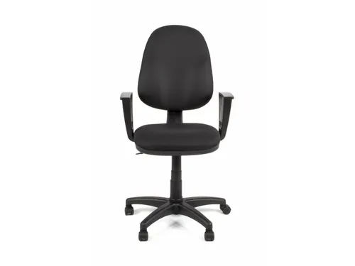 Bureaustoel EN1335 Linea Tiger 01 zwart/zwart met armleuning