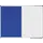 UNITE combibord blauw vilt-whiteboard 90x120cm