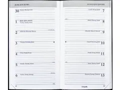 Agenda 2027 Brepols Breplan Seta 7 jours/1 page assorti noir bordeaux