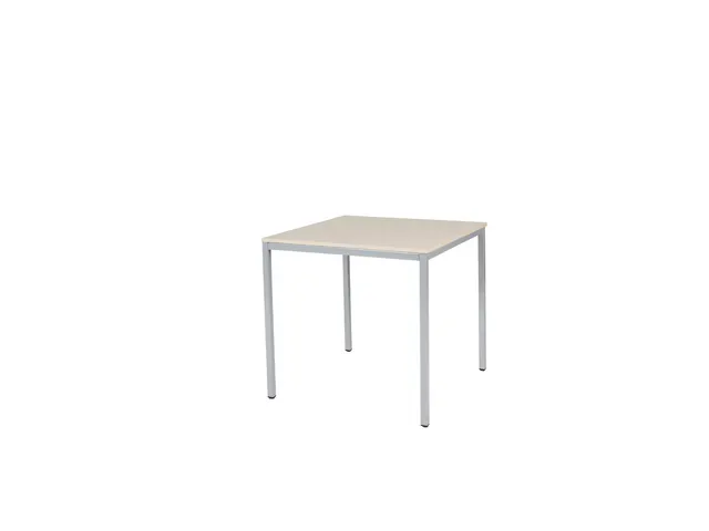 Domino Basic Tafel Vaste Hoogte 800x800mm Robson Eiken 25mm Alu 4-Poot