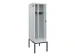 locker met bank,voor scheiding van kleding,HxBxD 2120x600x815mm,2vak