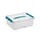 Q-line opbergbox 12L transparant blauw - 40x30x14cm
