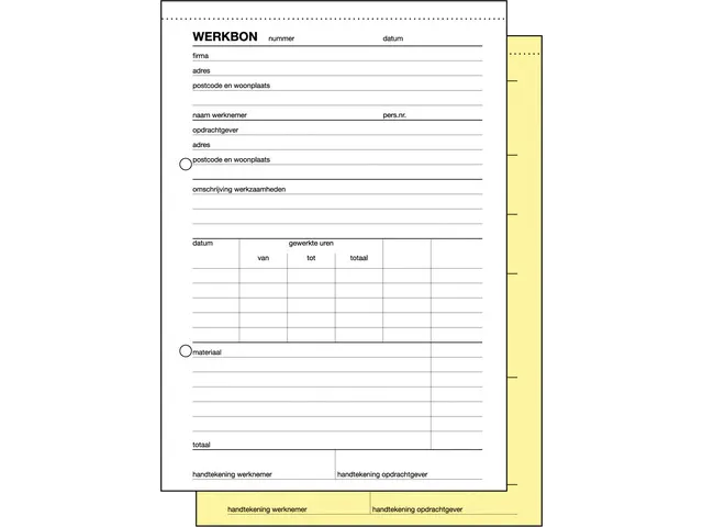 Bloc-notes de travail Sigel Expres A5 autocopiant 2x50 feuilles