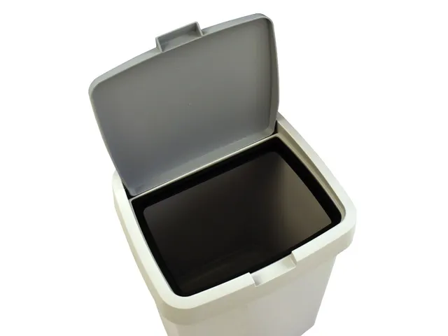 Afvalbak Delta Grijs Klepdeksel 10 Liter