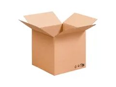 Carton américain pliable 250x250x250mm simple cannelure Brun 20pcs