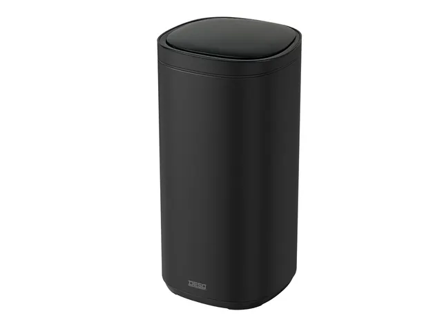 Afvalbak Desq Sensor 50 liter RVS zwart