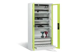 acculaadkast 1950x930x500mm 15stekkerdozen 230V ventilator RDS1108060
