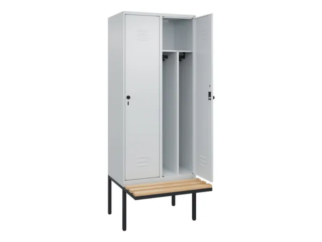 locker voor scheiding van kleding,HxBxD 2120x800x815mm,2vak