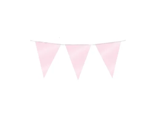 Party Flag Foil Baby Pink