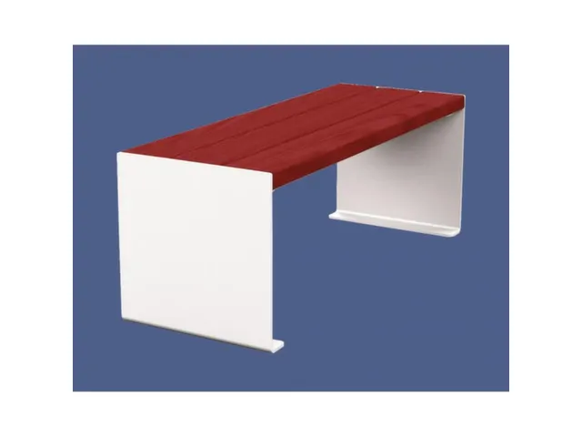 Banc sans dossier L1200mm 3 lattes chêne acajou/RAL9010