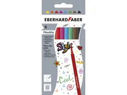 Viltstiften Eberhard Faber kartonetui 8 stuks