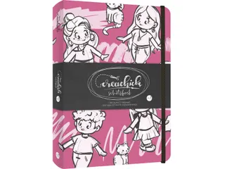 Schetsboek CreaChick Raspberry 108 pagina's 200 gram - 3