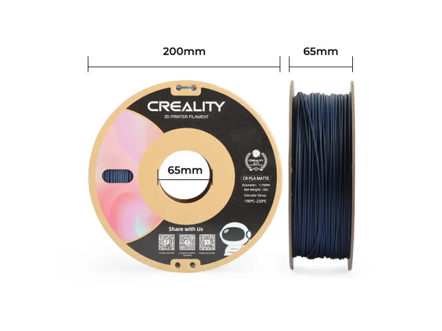 Creality 3D printer Filament CR-PLA Matte 1.75mm marine blauw 1kg