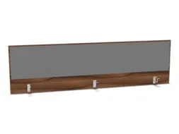 opzetpaneel bureau aanbouw achter NP-tiepolo nut BN8078-grijs 2000mm