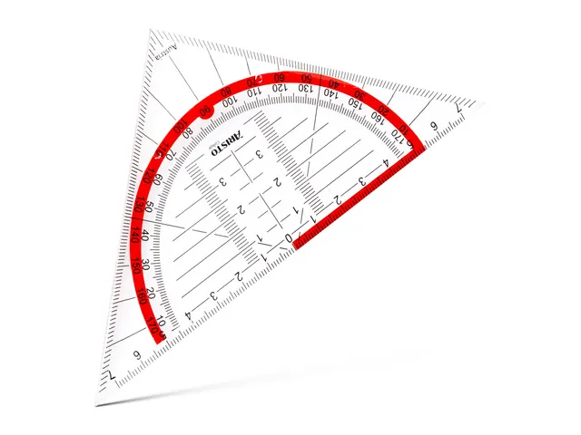 Equerre géométrique Hypoténuse 14cm sans prise