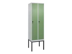 locker,HxBxD 2120x600x500mm,2vak,vak B 300mm,draaigrendel
