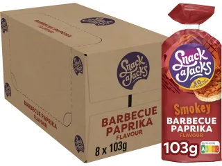 Rijstwafel Snack-a-Jacks BBQ paprika pak 103 gram - 3