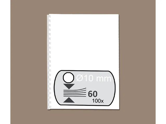 Bindrug Fellowes 10mm 21-rings A4 wit 100stuks