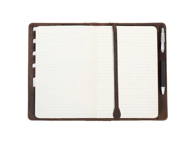 Couvre cahier Pride and Soul A5 PERKINS, cuir marron