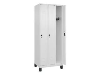 locker,HxBxD 1950x750x500mm,3vak,vak B 250mm,draaigrendel,voeten - 2