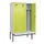 locker met bank,voor scheiding van kleding,HxBxD 2120x1200x815mm,3vak