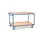 Tafelwagen 2946 300kg 1200x800mm 2 etages hout rubber wielen