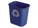 Corbeille Rubbermaid Recycling Medium 26L bleu