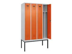 locker voor scheiding van kleding,HxBxD 2120x1200x500mm,4vak