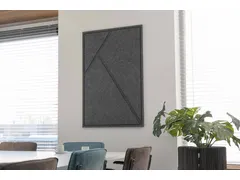 Acoustic Art GEO Large 120x80cm Antraciet Akoestisch kunstwerk Geometr