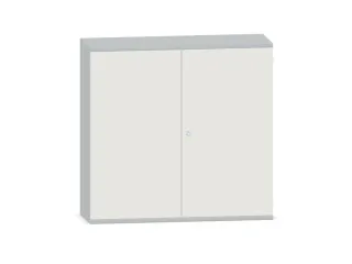 Kantoorkast 1150x1200x430mm Decor Romp Lichtgrijs Decor Front Wit - 1